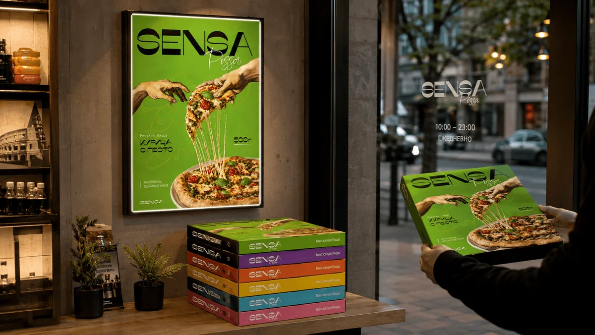 SENSA pickup corner with box stack